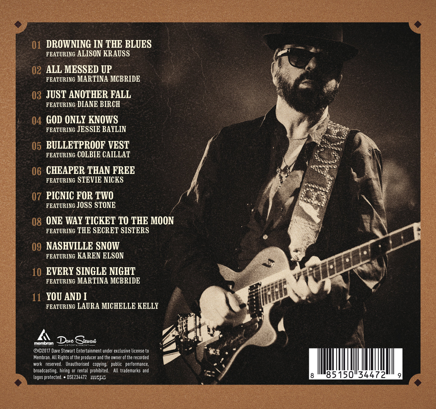 Dave Stewart - Nashville Sessions - The Duets, Vol 1 - CD